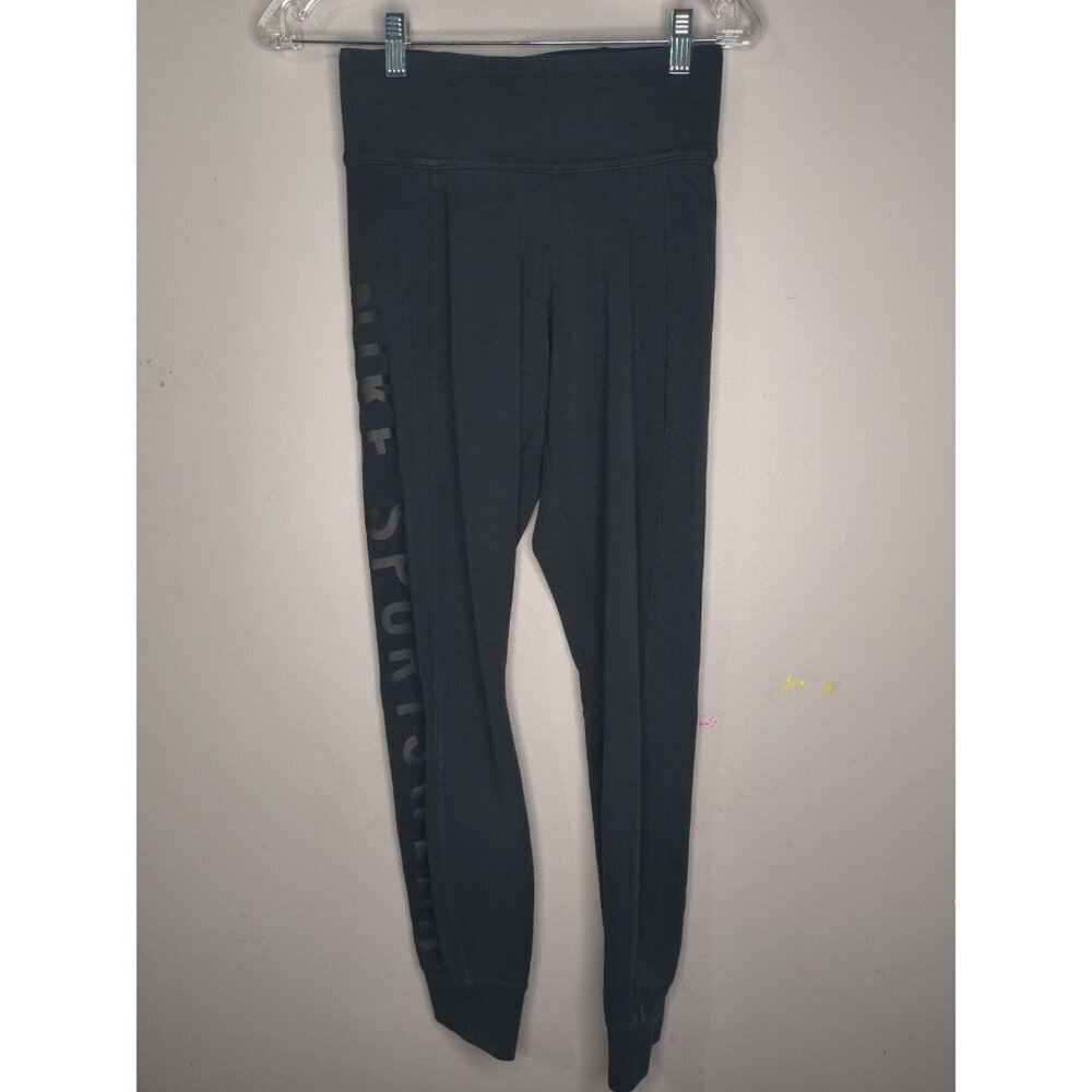 Nike Sportswear Athletic Legging Pants Black Women’s Size Medium Side Spellout